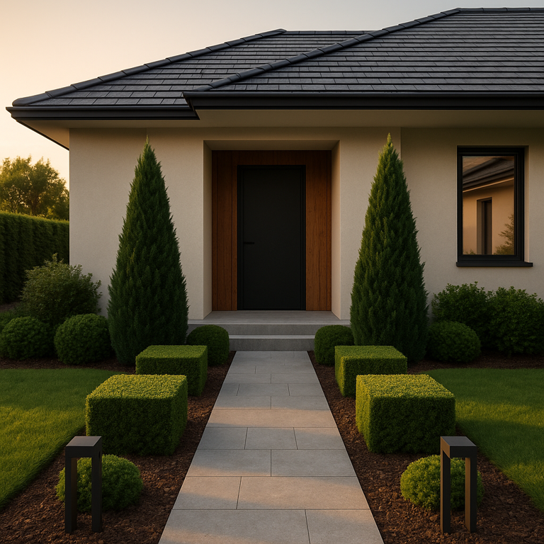 Formálna záhrada - symetria a upravené živé ploty