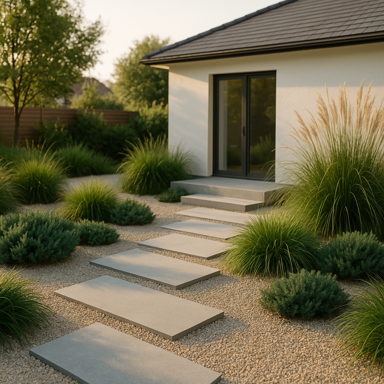 Minimalistická záhrada - čisté línie a pokoj