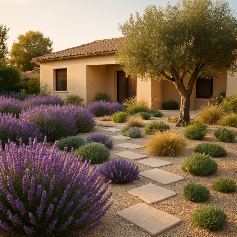 Suchá záhrada - odolné rastliny a nízka spotreba vody
