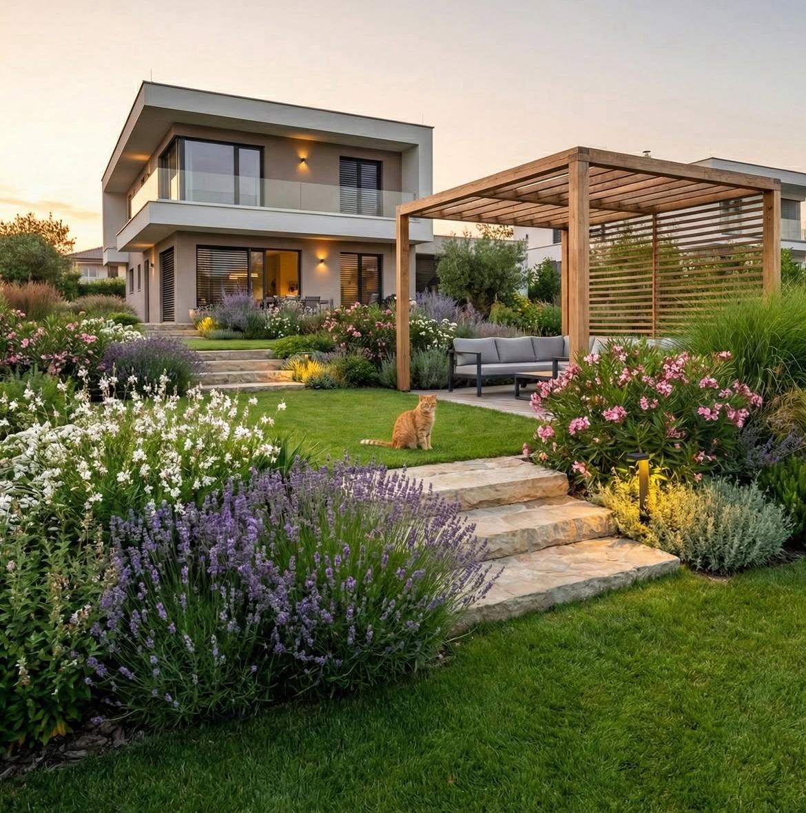 O nás sample garden house